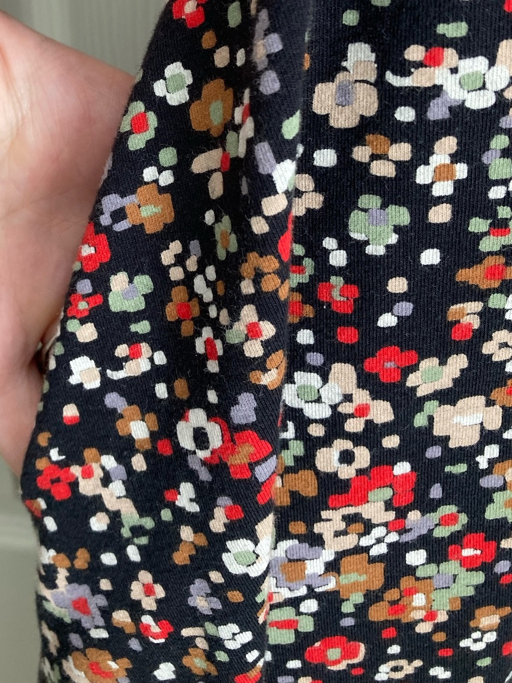 Pact Organic Women's Pixel Floral Fit & Flare Midi Party Dress Size Small - Picture 7 of 7